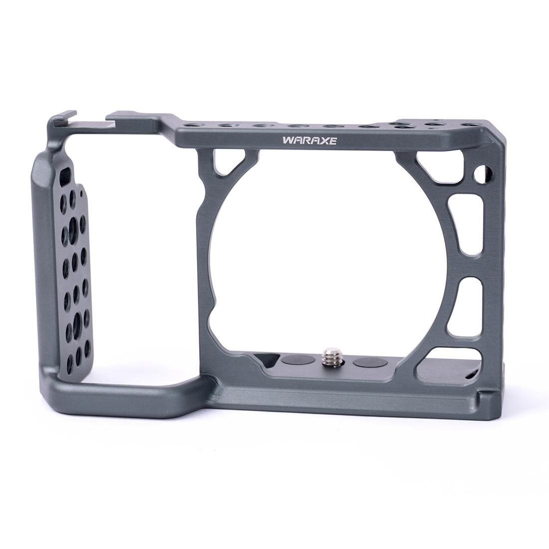 WARAXE 2620 Camera Video Cage Stabilizer for Sony A6500 / A6300 / A6000 (Grey)