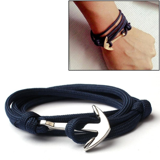 Alloy Anchor Charm Multilayer Leather Friendship Bracelets (Style6)