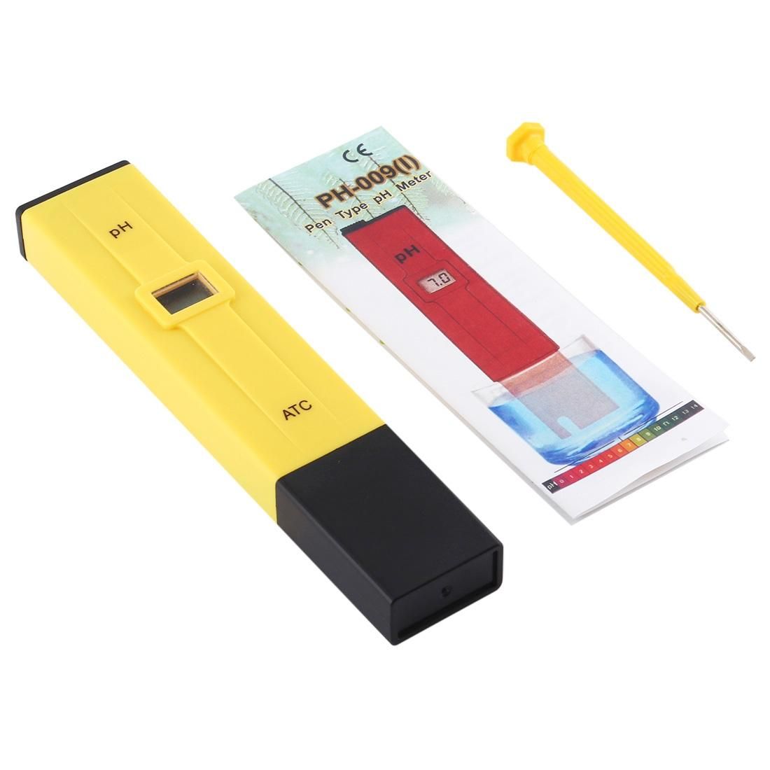 Pocket-sized PH Meter with ATC (Yellow)