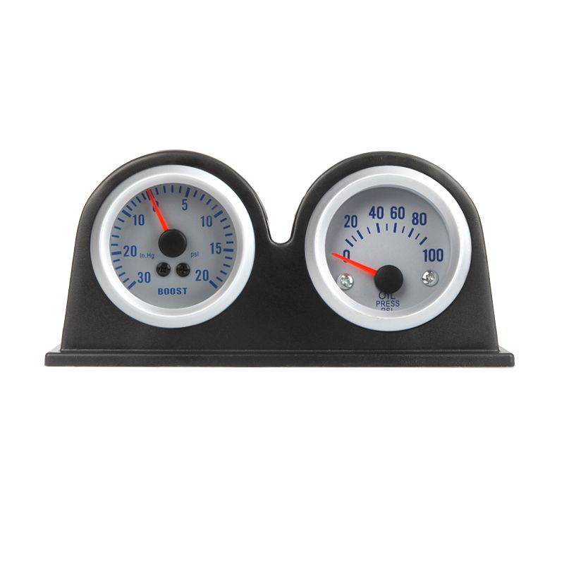 Double Dual Auto Car Gauge Meter Pod Holder Cup Mount 2"