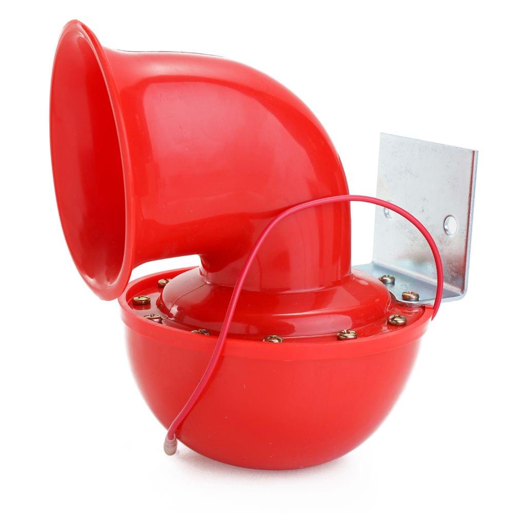 Loud 200DB 12V/24V Red Electric Bull Horn Air Horn Raging - 2