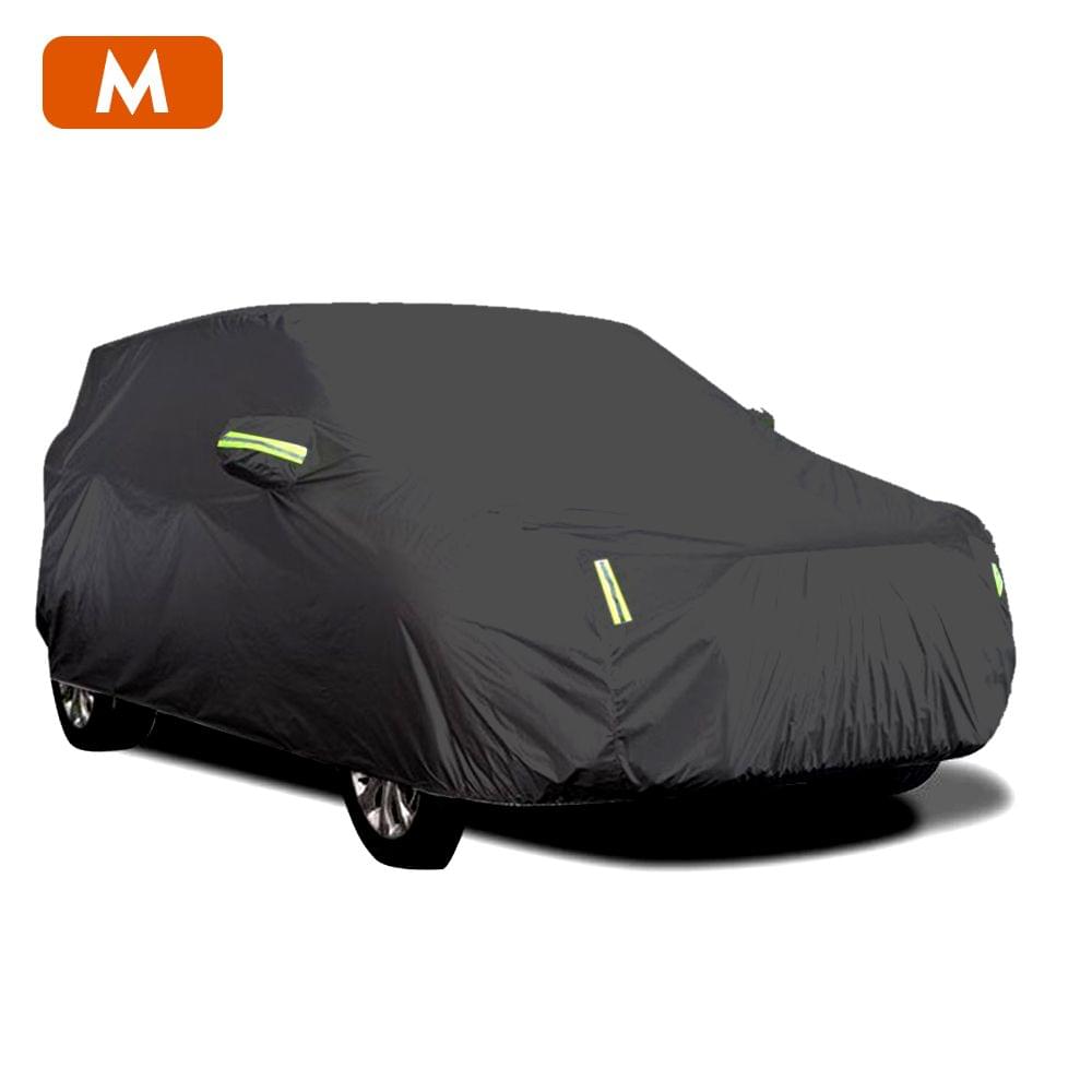 Car Cover Full Sedan Covers with Reflective Strip Sunscreen - M