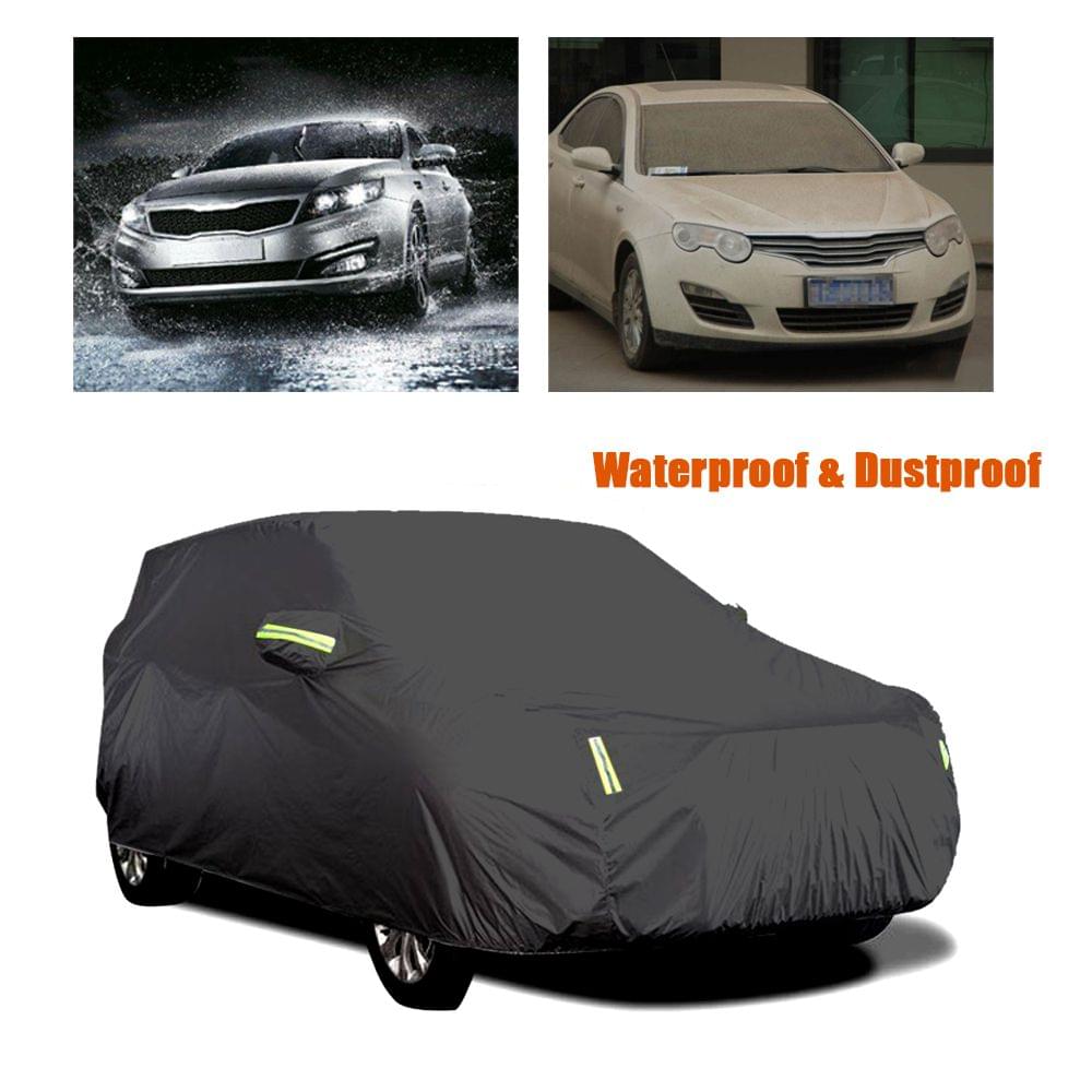 Car Cover Full Sedan Covers with Reflective Strip Sunscreen - XL