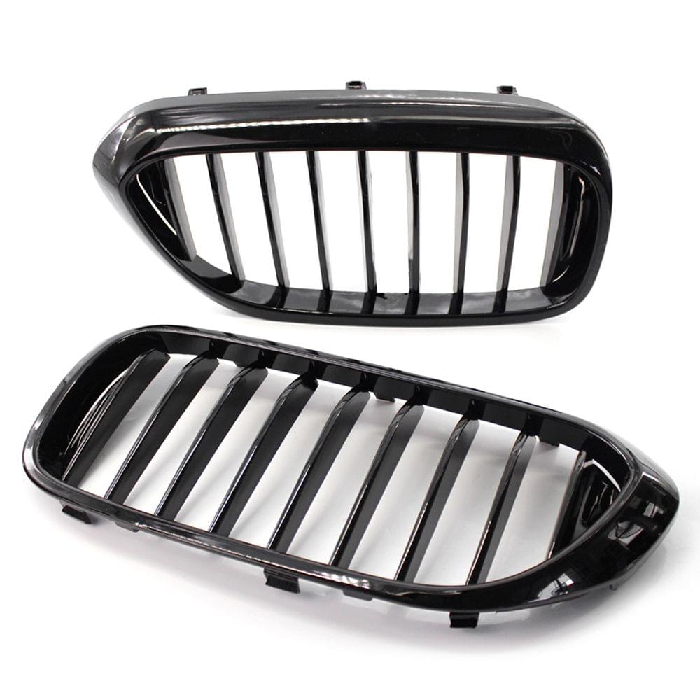 2Pcs Bright Black Front Kidney Grille for BMW 540i 530e G30
