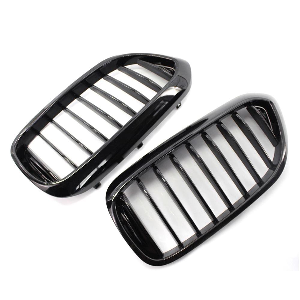 2Pcs Bright Black Front Kidney Grille for BMW 540i 530e G30