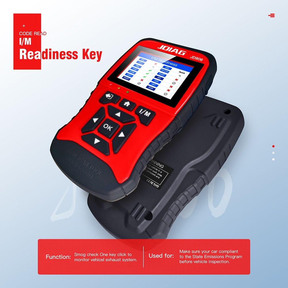 JDiag Multi-function Large Screen Code Reader JD906 Enhanced