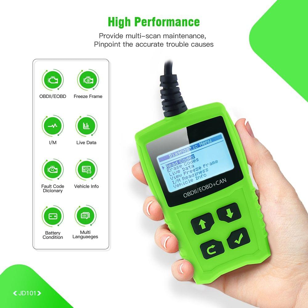 JDiag Universal Code Readers JD101 Engine Scan Tool Check