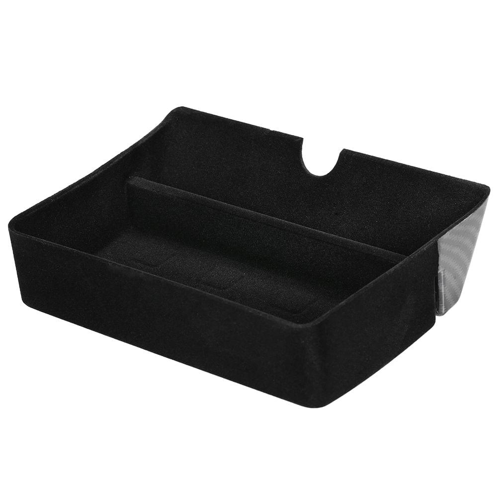 Storage Bin Carbon Fiber Center Console Drawer Tray for