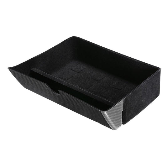 Storage Bin Carbon Fiber Center Console Drawer Tray for
