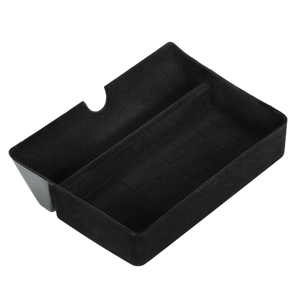 Storage Bin Carbon Fiber Center Console Drawer Tray for