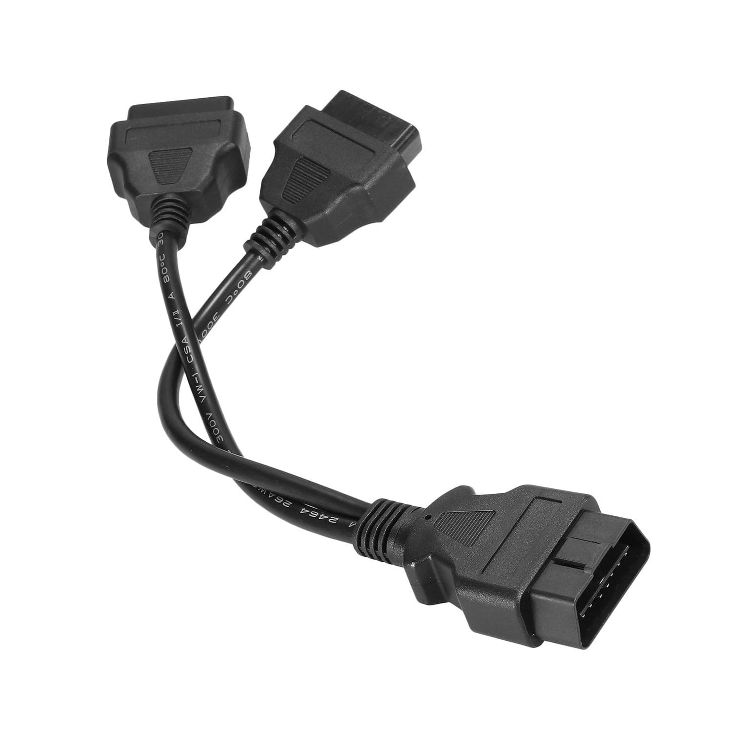 OBDII Splitter Extension Cable 16pin Male to Dual Female