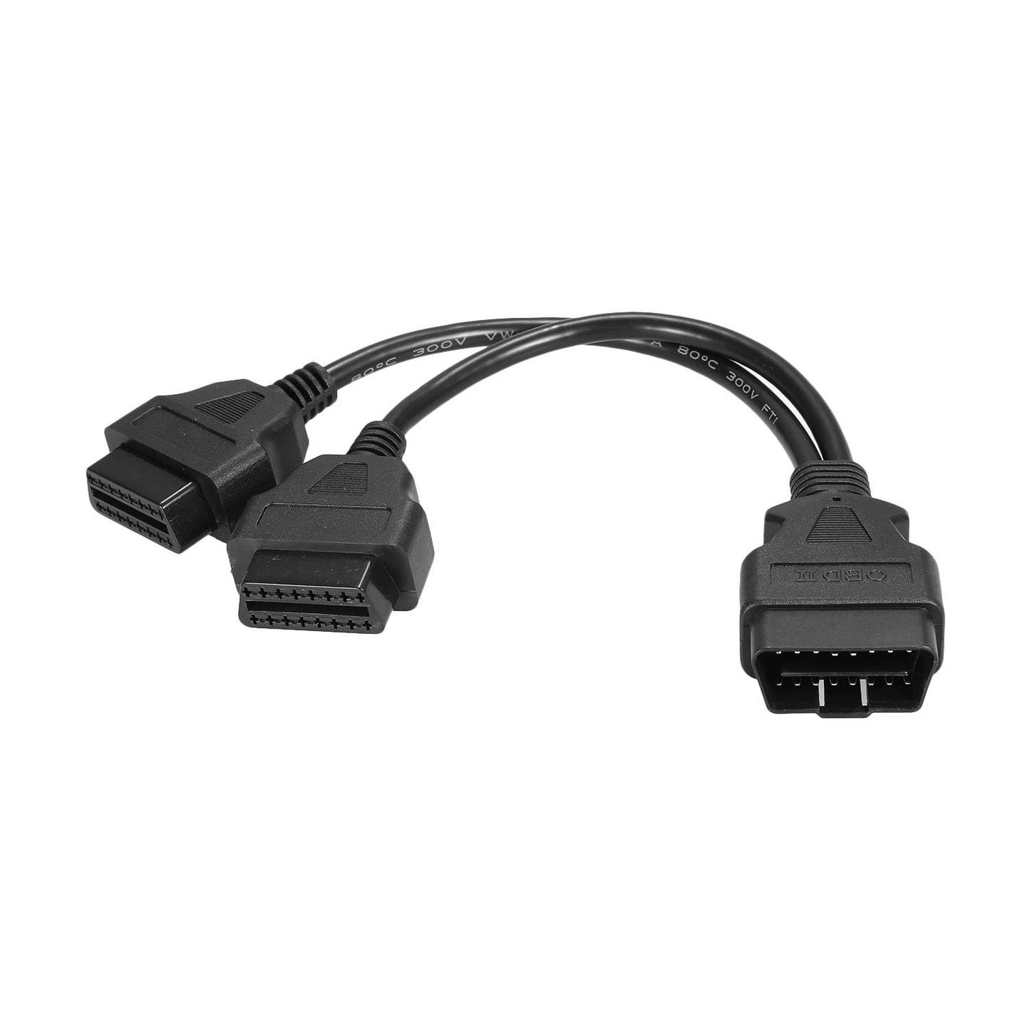 OBDII Splitter Extension Cable 16pin Male to Dual Female
