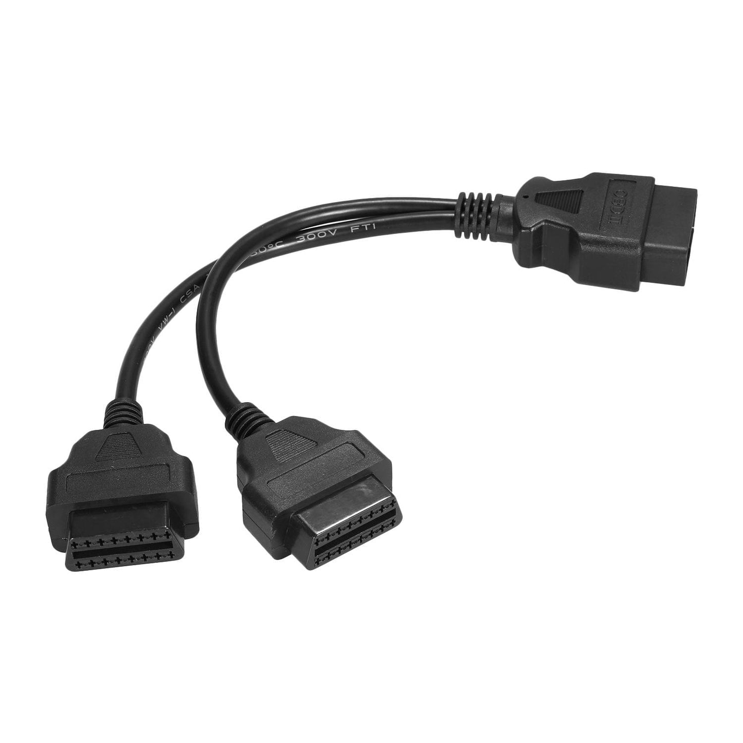 OBDII Splitter Extension Cable 16pin Male to Dual Female