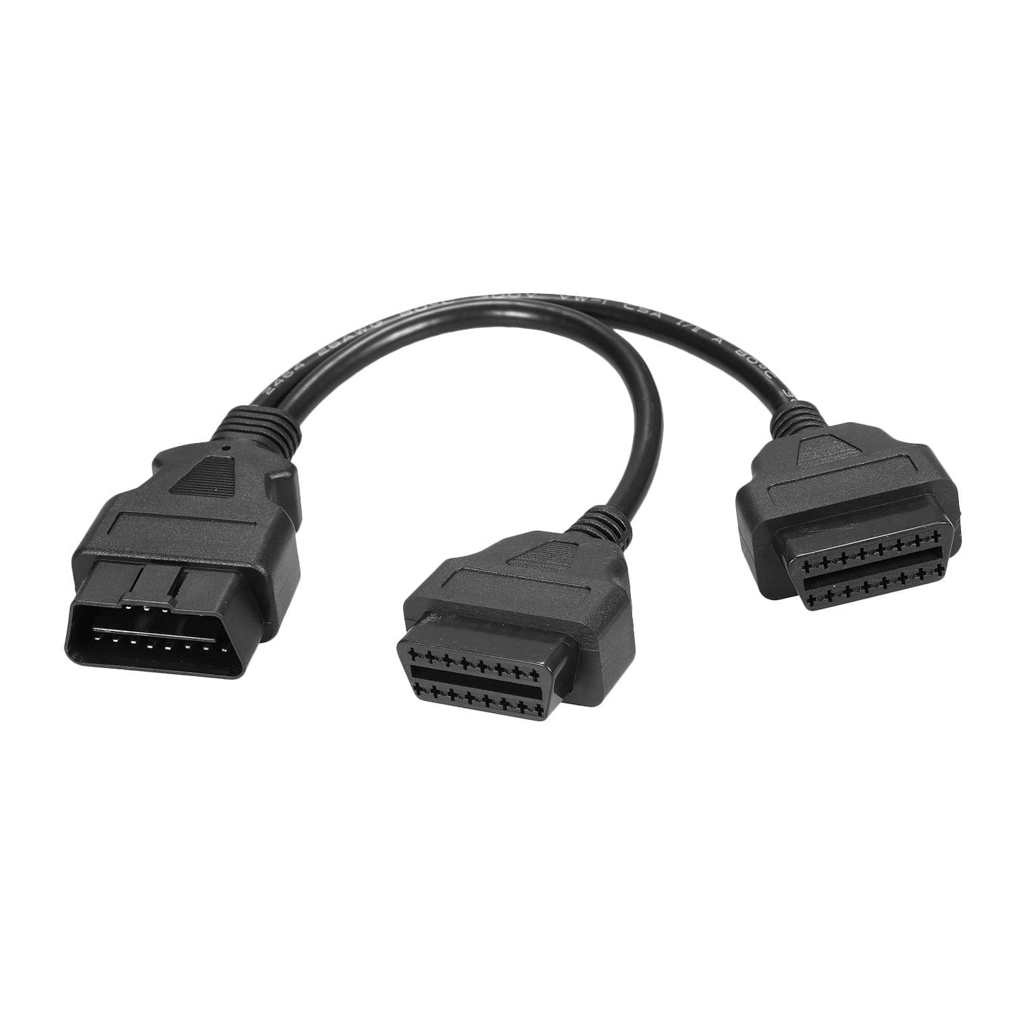 OBDII Splitter Extension Cable 16pin Male to Dual Female