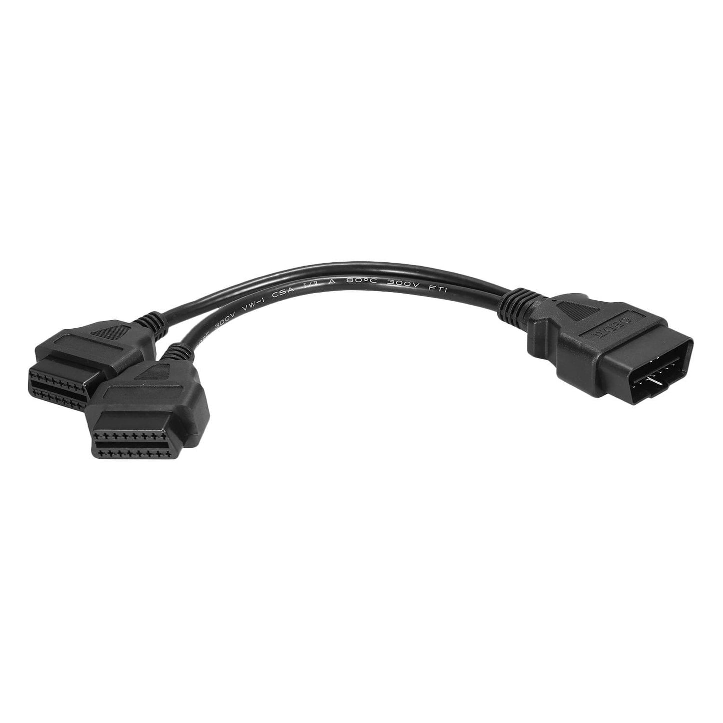 OBDII Splitter Extension Cable 16pin Male to Dual Female