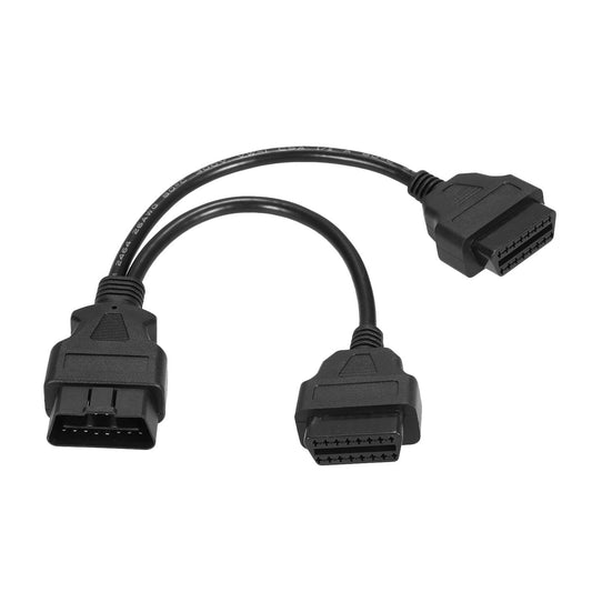 OBDII Splitter Extension Cable 16pin Male to Dual Female