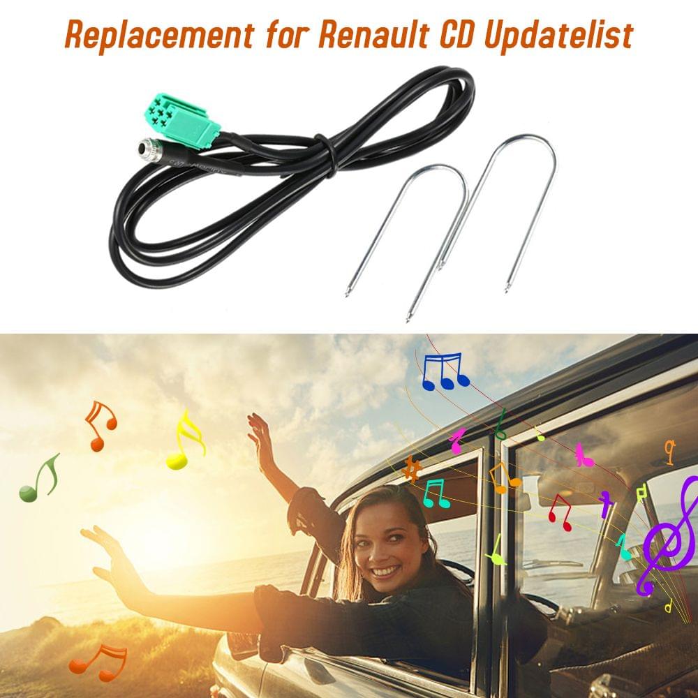 Aux Audio Cable Mini ISO 3.5mm 6pin to Female with 2 Removal