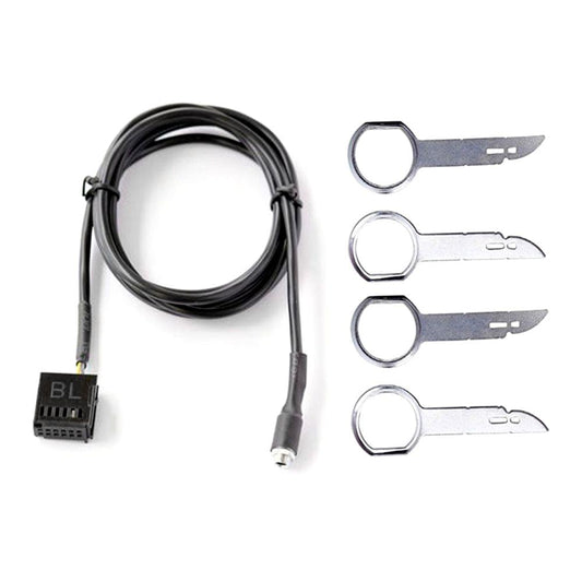 Car Aux-in Audio Cable with 4 Removal Tools Replacement for