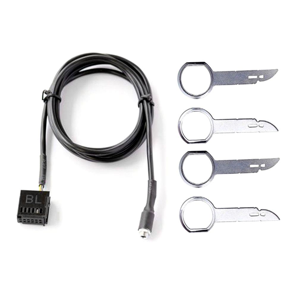 Car Aux-in Audio Cable with 4 Removal Tools Replacement for