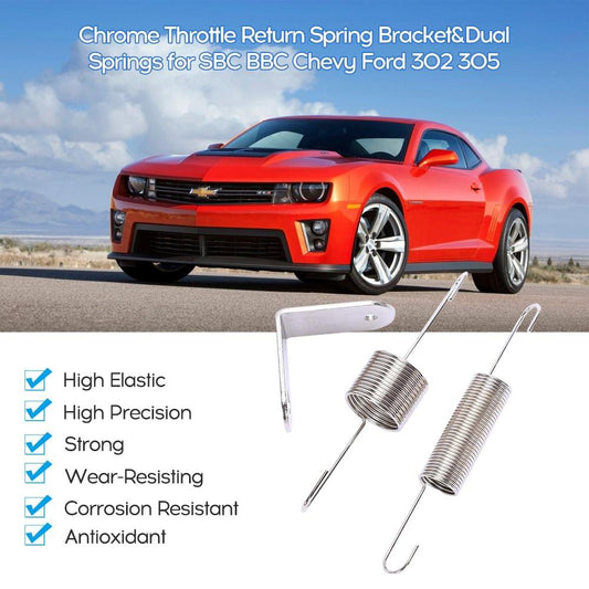Chrome Plated Throttle Door Return Spring Bracket Dual