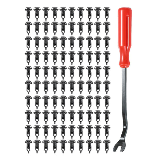 100PCS Nylon Push-Type Automotive Clips Rivet Retainer - 35mm