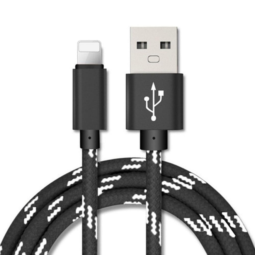 1 Meter 8 Pin USB Cable Data Charger High-strength Nylon 6