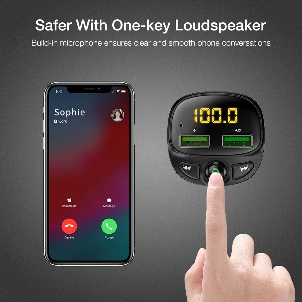 3.4A Dual USB Car BT5.0 FM MP3/WMA/APE/FLAC/WAV Music Player