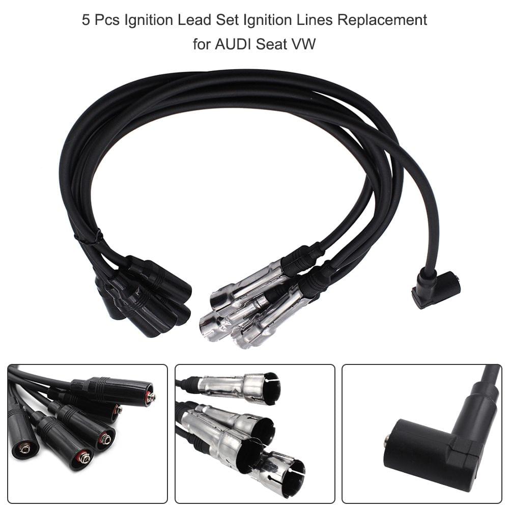 5 Pcs Ignition Lead Set Ignition Lines Replacement for AUDI