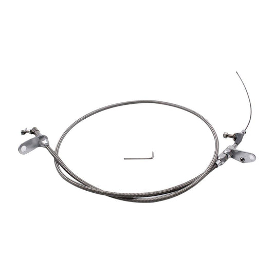 Transmission Stainless Braided Flexible Kick Down Cable Kit