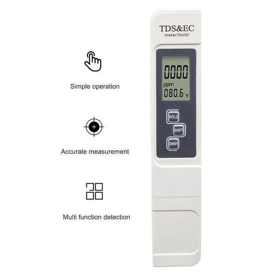 3 in 1 TDS EC Water Quality Test Meter Temperature Digital