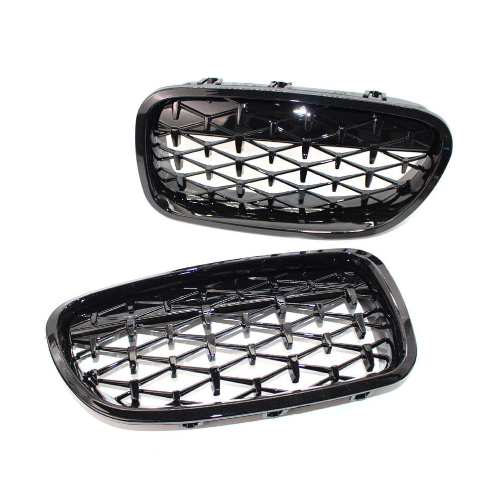 1 Pair of Car Front Grille Front Kidney Grilles Replacement