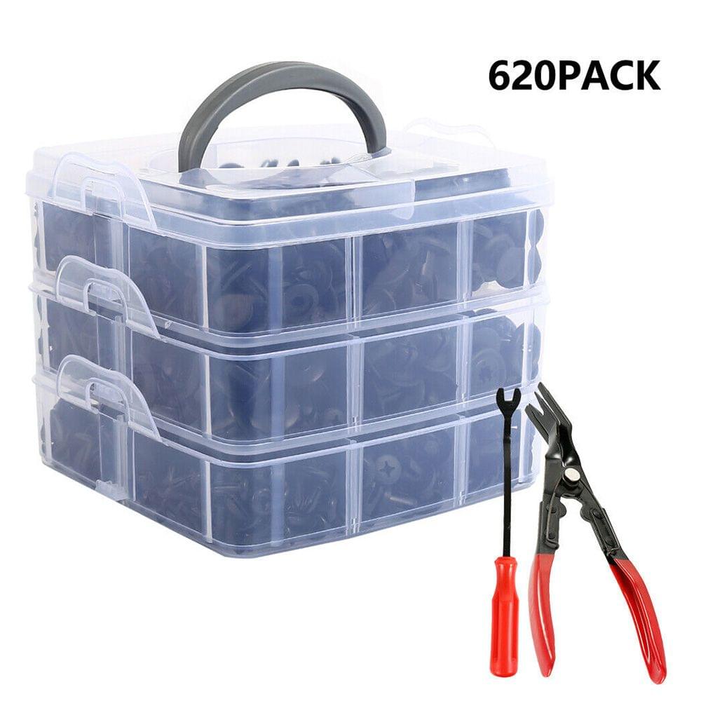 620Pcs Car Body Push Pin Retainer Rivet Fasteners Trim - 620Pcs