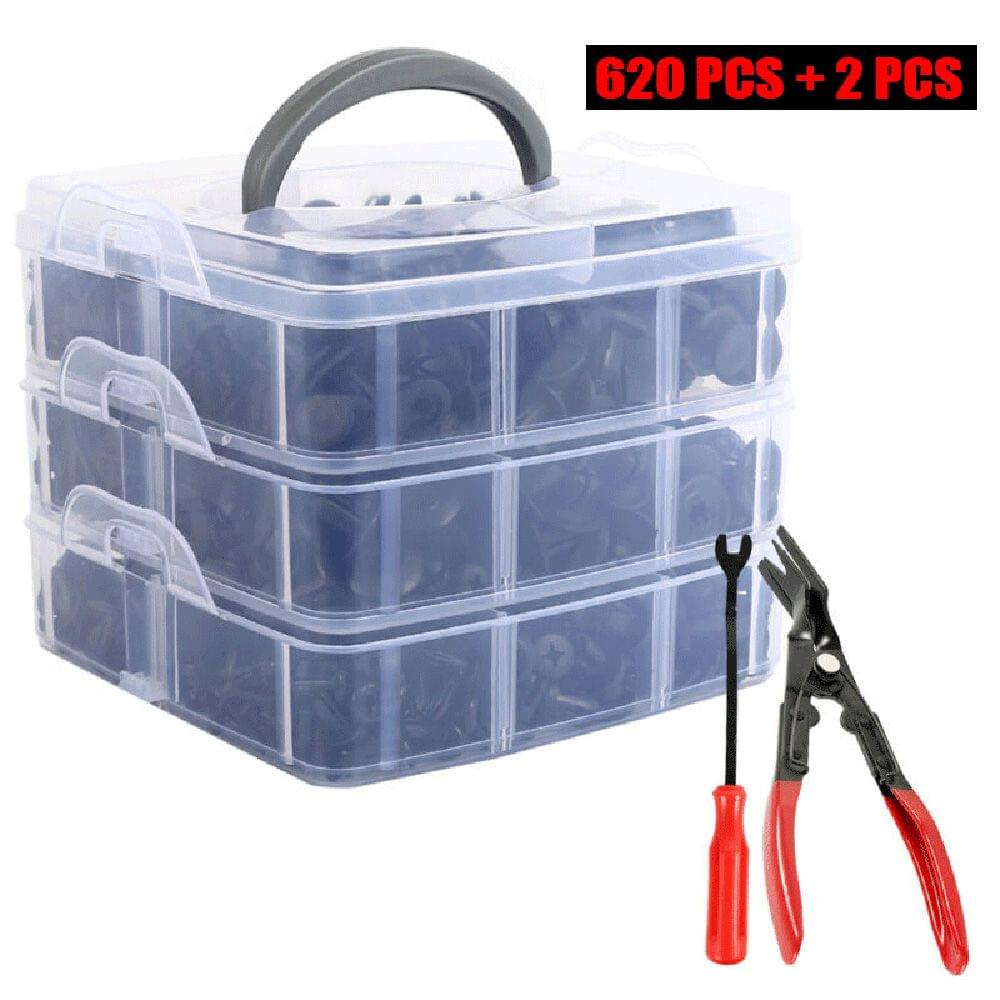 620Pcs Car Body Push Pin Retainer Rivet Fasteners Trim - 620Pcs