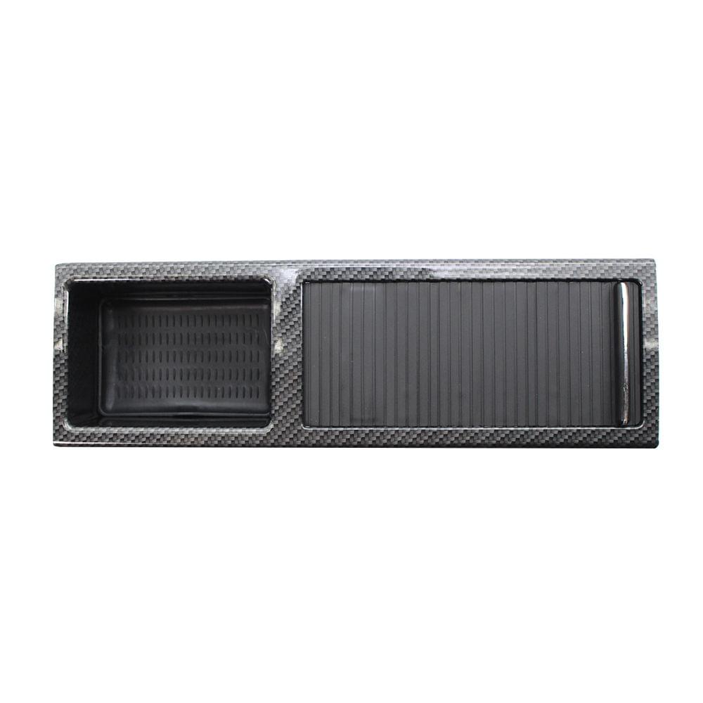 Noble Carbon Pattern Center Console Storage Trays Mounting - style 2