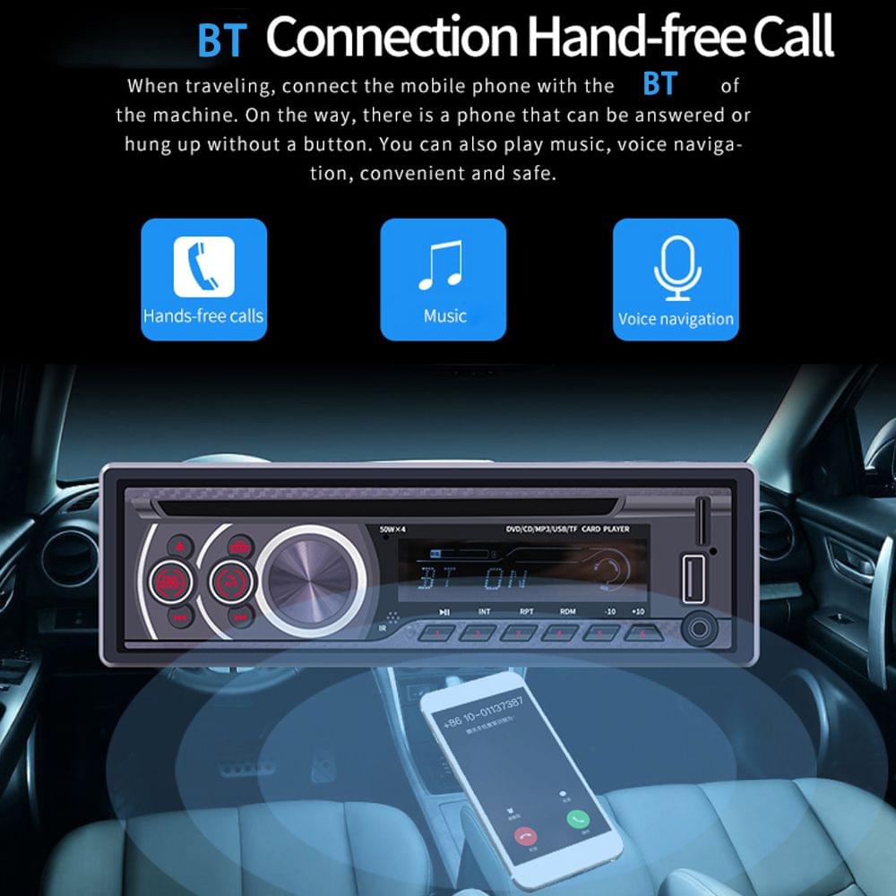 One Din Car DVD Player BT Car Player Plug In A USB Radio Car