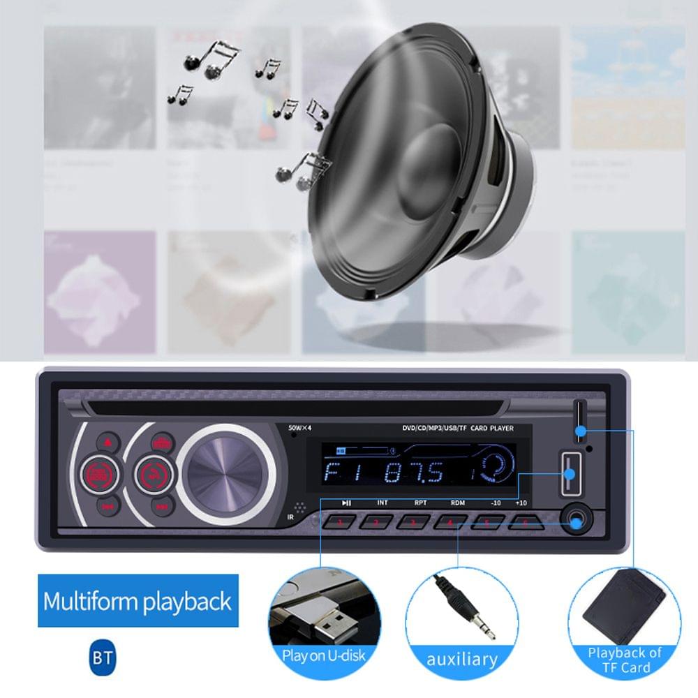 One Din Car DVD Player BT Car Player Plug In A USB Radio Car
