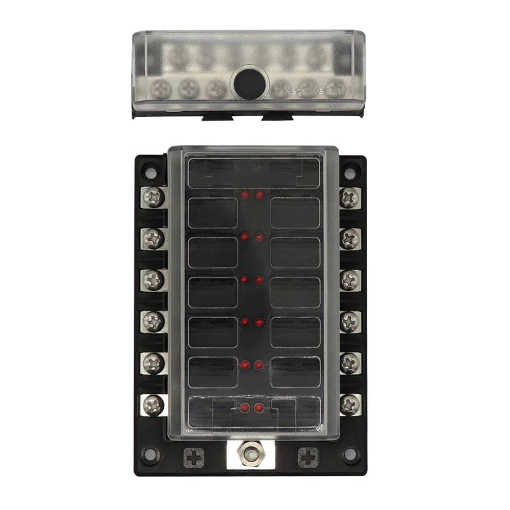 12 Way Fuse Box Blade Fuse Block Holder?12 Circuit Screw Nut