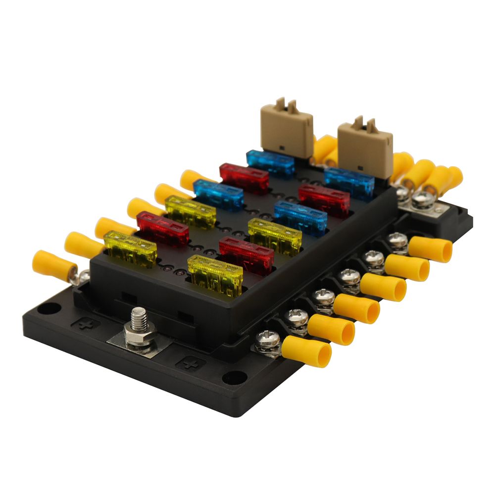 12 Way Fuse Box Blade Fuse Block Holder?12 Circuit Screw Nut