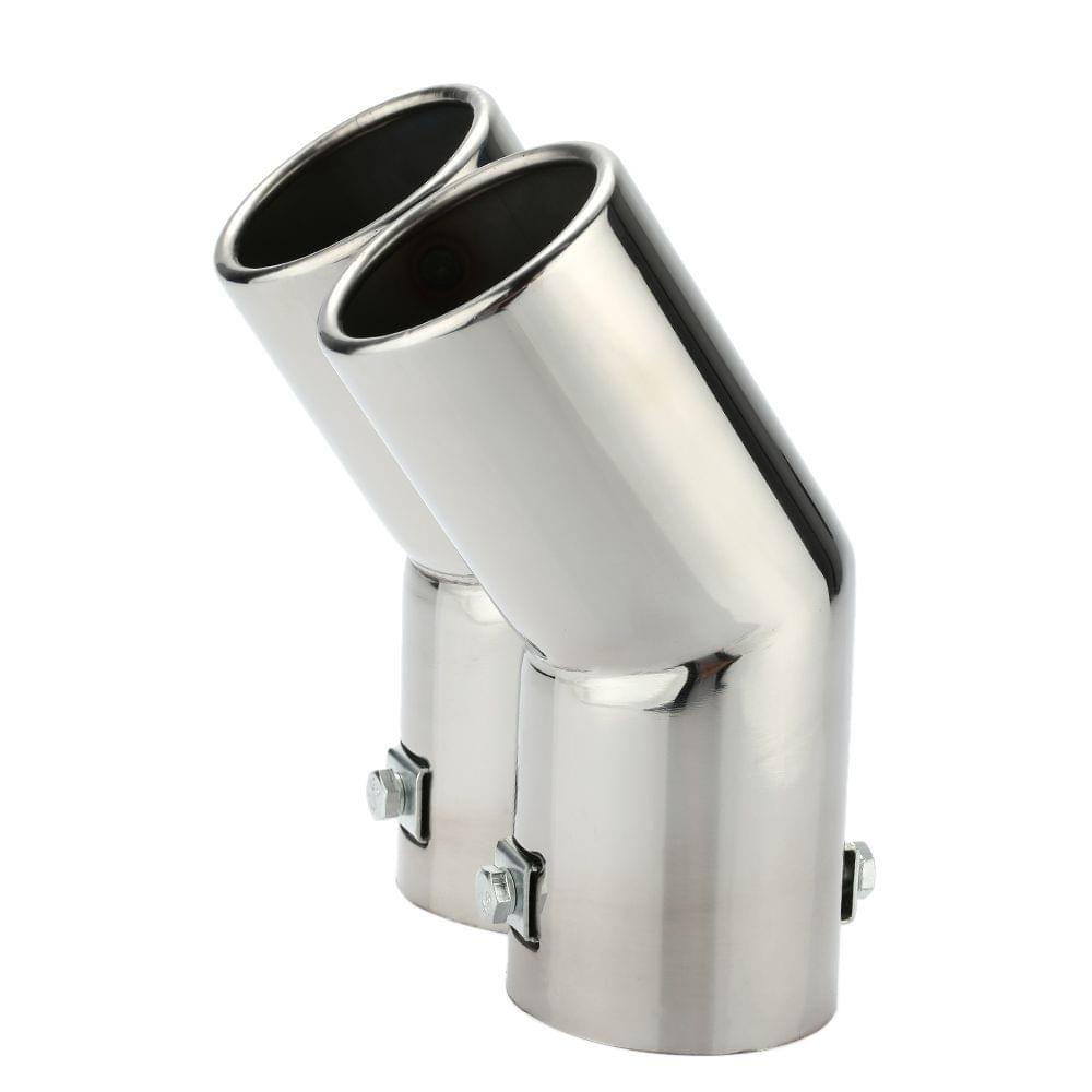 Dual Pipes Stainless Steel Exhaust Tail Pipes Muffler Tips