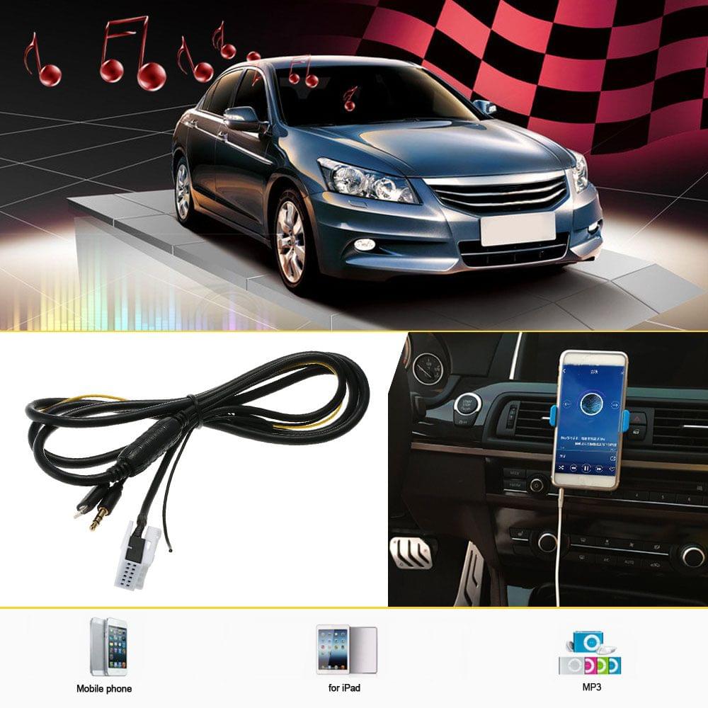 KKmoon 3.5 mm Input Aux Cable Line Audio Adapter for Honda