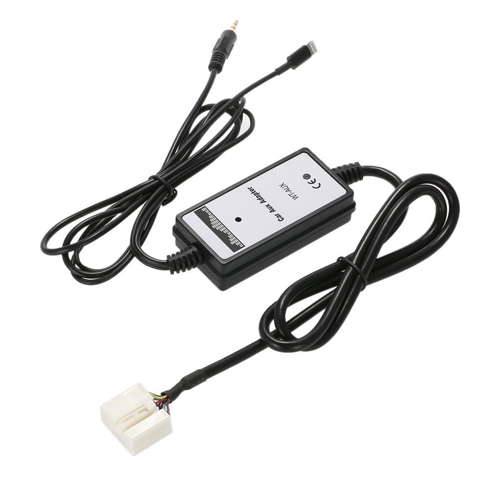 Uniqkart for Honda Acura 6Pin Car 3.5mm Aux-in Audio Adapter USB