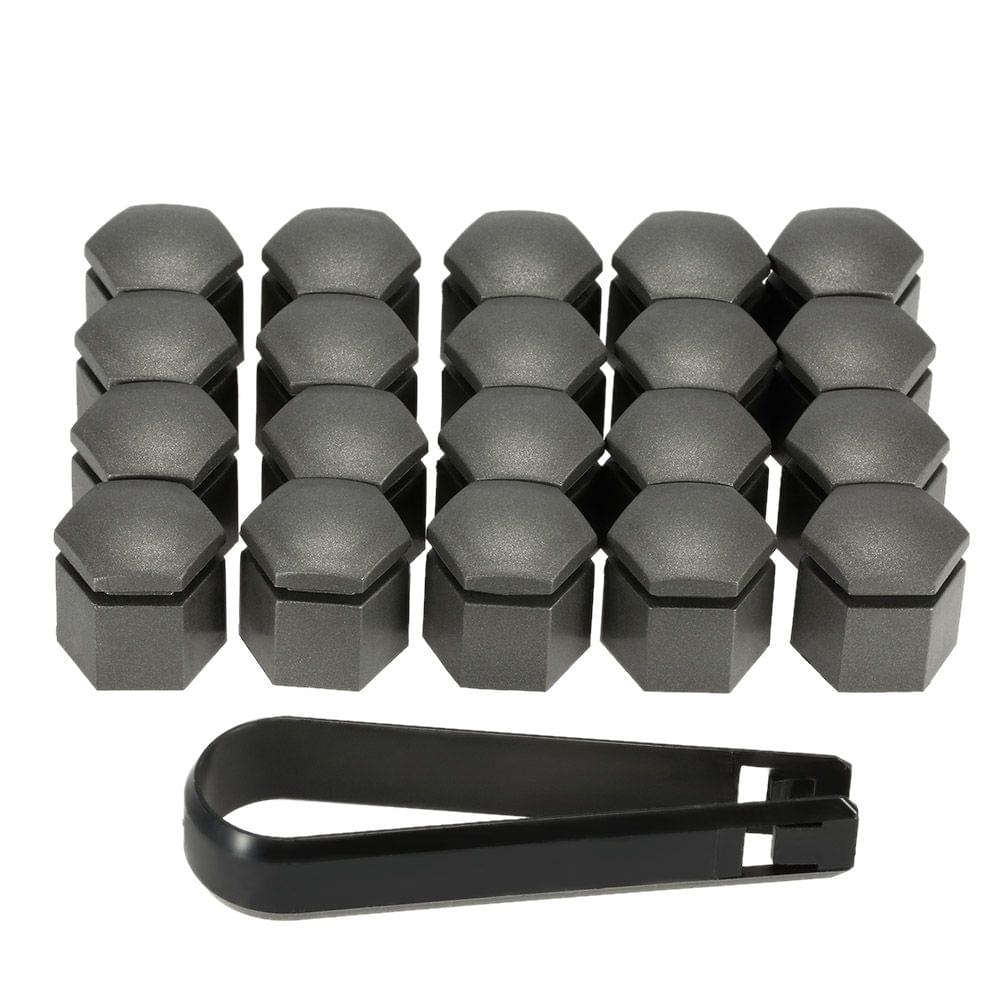 One Set of 20Pcs 17mm Wheel Nut Cover Bolt Cap for Vauxhall