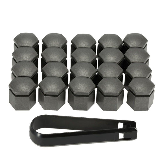 One Set of 20Pcs 17mm Wheel Nut Cover Bolt Cap for Vauxhall
