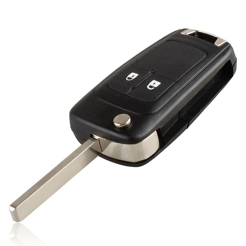 2 Button Folding Flip Key Shell Case Remote Key Cover