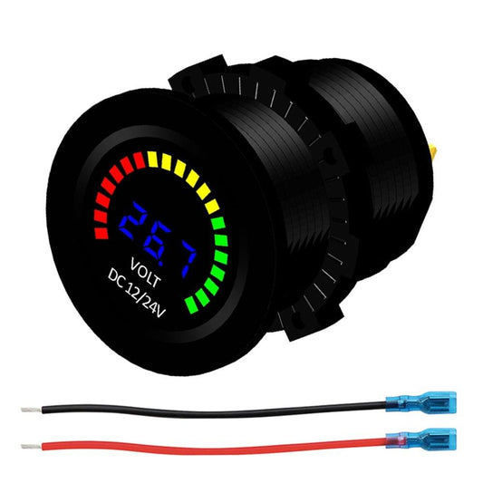 DC 12V Car Motorcycle Boat Digital LED Panel Voltage Display