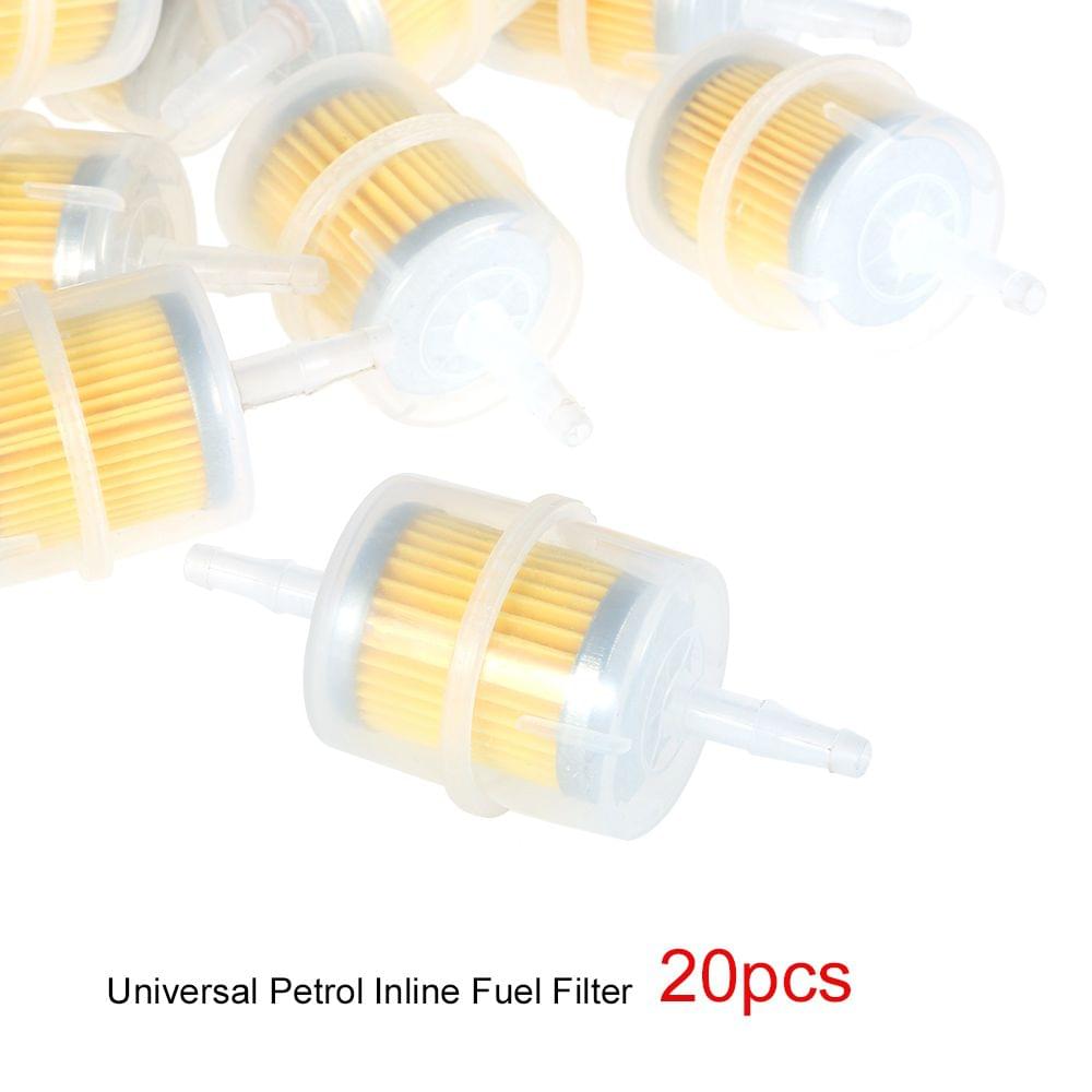 20pcs Universal Petrol Inline  Filter Large Car Part Fits