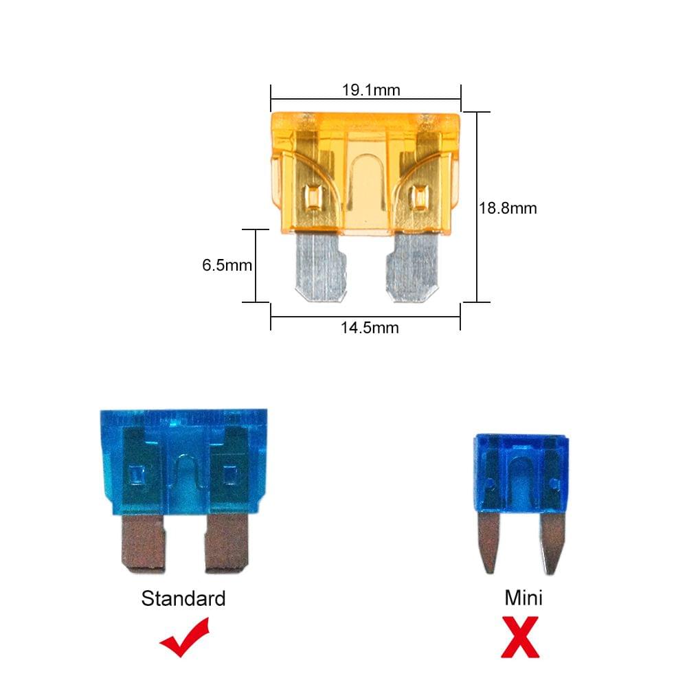 6 Way Blade Fuse Box with LED Indicator Fuse Block for Car