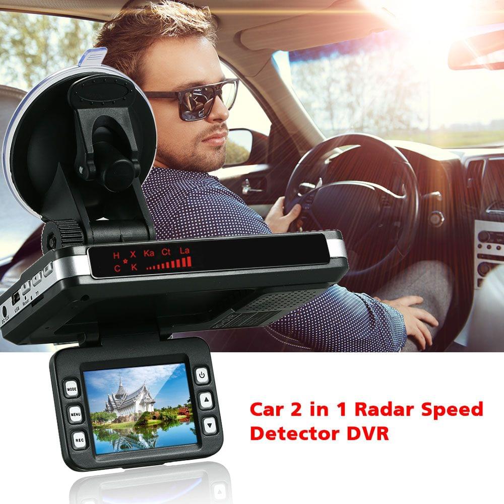 Anti Radar Detector Car DVR 2 in 1 720P Dash Cam Radar Speed