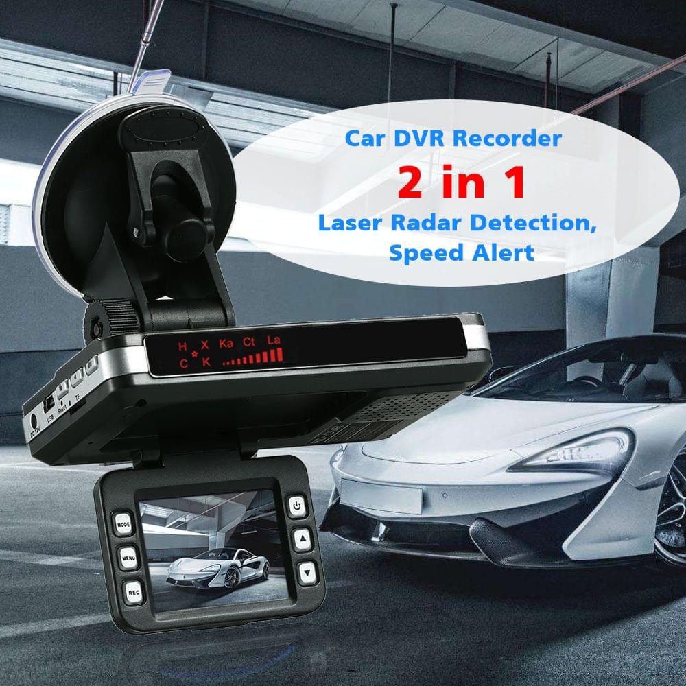 Anti Radar Detector Car DVR 2 in 1 720P Dash Cam Radar Speed