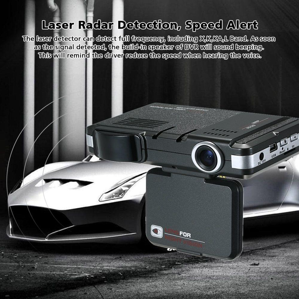 Anti Radar Detector Car DVR 2 in 1 720P Dash Cam Radar Speed